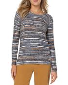 Liverpool Los Angeles Space Dye Long Sleeve Knit Top
