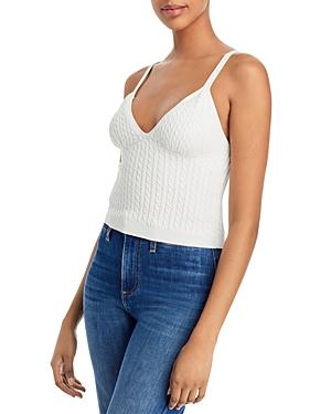 Alice And Olivia Kenna Cable Knit Tank