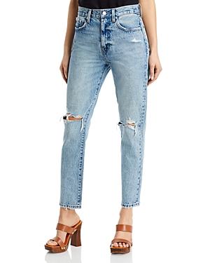 Pistola Keaton High Rise Slim Straight Jeans In Light Blue