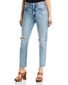 Pistola Keaton High Rise Slim Straight Jeans In Light Blue