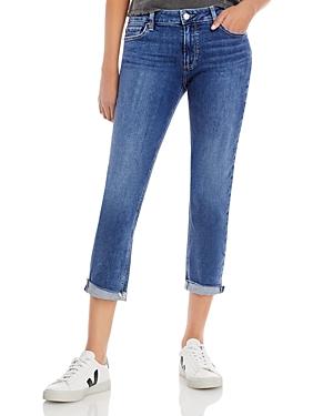 Paige Brigitte Raw Hem Cropped Straight Leg Jeans In Antwerp