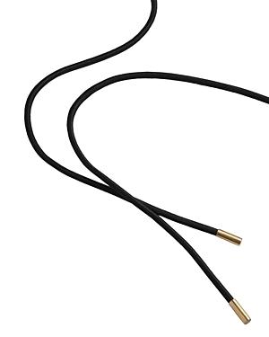 Antonini 18k Rose Gold Tipped Leather Anniversary Chord Necklace, 35