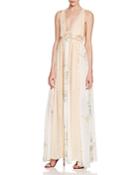 Free People Queen Of The Sun Mixed Print Maxi Dress