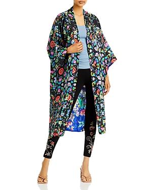 Johnny Was Ella Flower Printed Reversible Kimono