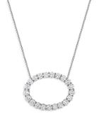 Bloomingdale's Diamond Circle Pendant Necklace In 14k White Gold, 3.0 Ct. T.w. - 100% Exclusive