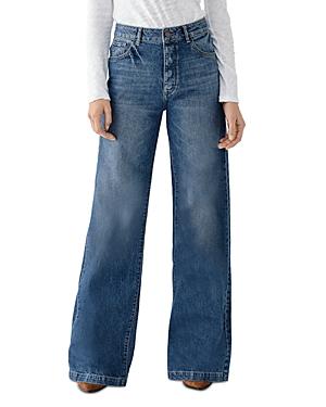 Dl1961 Hepburn High Rise Wide Leg Jeans In Strauss