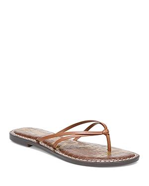 Sam Edelman Women's Gerianne Buckle Embossed Faux Leather Flip-flops