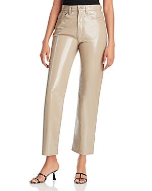 Agolde Cinched Waist Jeans In Quail Patent