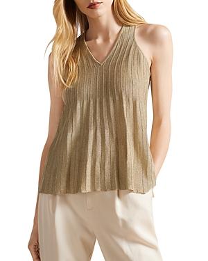 Ted Baker Searra Metallic A Line Knit Top