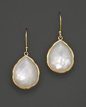 Ippolita 18k Gold Rock Candy Teardrop Earrings In Mother-of-pearl
