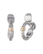 Lauren Ralph Lauren Herringbone Huggie Clip On Earrings