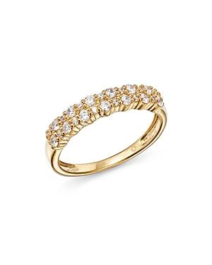 Bloomingdale's Diamond Double Row Band In 14k Yellow Gold, 0.50 Ct. T.w. - 100% Exclusive