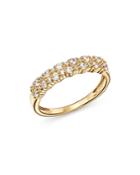 Bloomingdale's Diamond Double Row Band In 14k Yellow Gold, 0.50 Ct. T.w. - 100% Exclusive