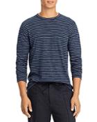 Vince Space Dyed Tonal Striped Long Sleeve Tee