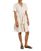 Gerard Darel Jordan Belted Short Sleeve Dress