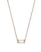 Bloomingdale's Mother Of Pearl & Diamond Accent Bar Necklace In 14k Rose Gold, 16-18 - 100% Exclusive