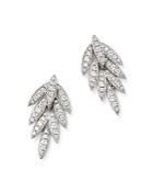 Bloomingdale's Diamond Feather Earrings In 14k White Gold, 0.35 Ct. T.w. - 100% Exclusive