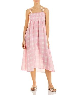 Solid & Striped The Willow Gingham Skirt/dress Swim Coverup