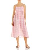 Solid & Striped The Willow Gingham Skirt/dress Swim Coverup