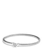 David Yurman Cable Collectibles Heart Bracelet With Diamonds, 3mm