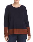 Eileen Fisher Plus Color-block Sweater