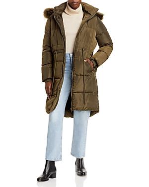 Apparis Mina Faux Fur Trim Hooded Puffer Coat