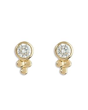 Apres Jewelry 14k Yellow Gold Moroccan Diamond Stud Earrings