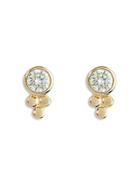 Apres Jewelry 14k Yellow Gold Moroccan Diamond Stud Earrings