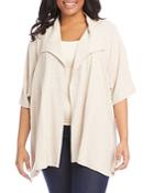 Karen Kane Plus Short Sleeve Jacket