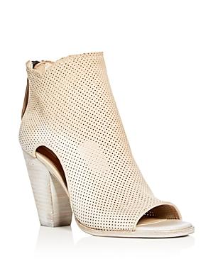 Dolce Vita Harem Perforated Open Toe High Heel Booties