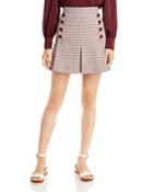 See By Chloe Plaid Double-breasted Mini Skirt
