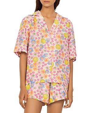 Sandro Livia Printed Pajama Shirt