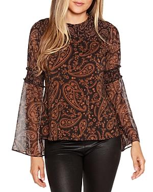 Belldini Paisley Print Bell Sleeve Top