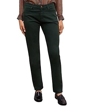 Gerard Darel Ezra Straight Leg Jeans In Green