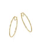 Armenta 18k Yellow Gold Sueno Diamond Eternity Hoop Earrings