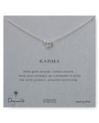 Dogeared Karma Linked Ring Necklace, 18