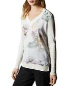 Ted Baker Kaylaaa Woodland Woven Front Sweater