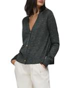 Whistles Relaxed Fit Melange Cardigan