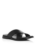 Cole Haan Men's Goldwyn 2.0 Crisscross Leather Slide Sandals