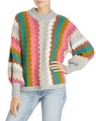 Eleven Six Tia Vertical Striped Sweater
