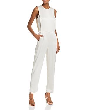 Theory Remaline Pinafore Sateen Jumpsuit