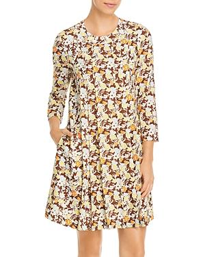 Tory Burch Challis Silk & Wool Shift Dress