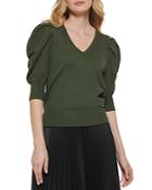 Dkny Puff Sleeve Sweater