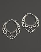 John Hardy Naga Silver Small Earrings