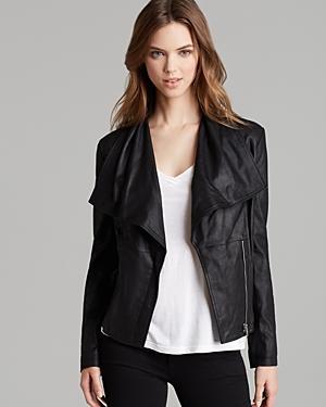 Bb Dakota Leather Jacket - Lamb Leather | LookMazing