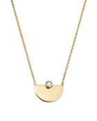Zoe Chicco 14k Yellow Gold Horizon Diamond Pendant Necklace, 16