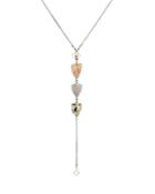 Chan Luu Champagne Diamond Slice Lariat Drop Pendant Necklace In 18k Gold-plated Sterling Silver Or Sterling Silver, 16