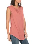 B Collection By Bobeau Nevaeh Cowl Overlay Tank