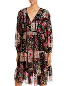 Johnny Was Cruces Patchwork Floral Midi Dress