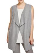 Eileen Fisher Plus Draped Wool Vest